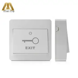 E15-M кнопка выхода отпустите пластиковая кнопка выхода с задней коробкой Бесконтактный для системы контроля доступа