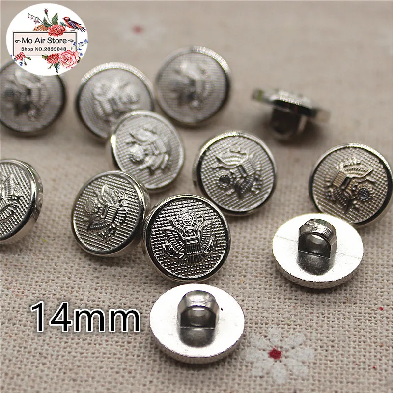 14mm Fashion nickel color plastic shank button for shirt,sewing button ...