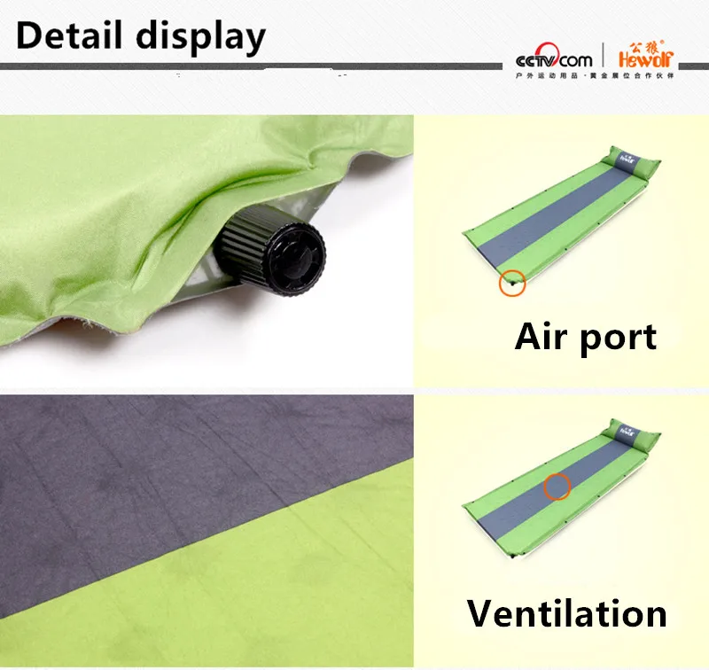 Esteira ao ar Alongar Ampliar Engrossar Autoinflável Livre Único Acampamento Colchão Moisture-proof Pad Almofada Emenda 3 190*65*5 cm 14 Ao Ar Livre Único Acampamento Colchão Moisture-Proof Pad almofada Emenda 3 cm