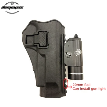 

Black tan green Beretta Gun Holster Right handed light bearing W/ Rail Gun Holster for Beretta M9 M92