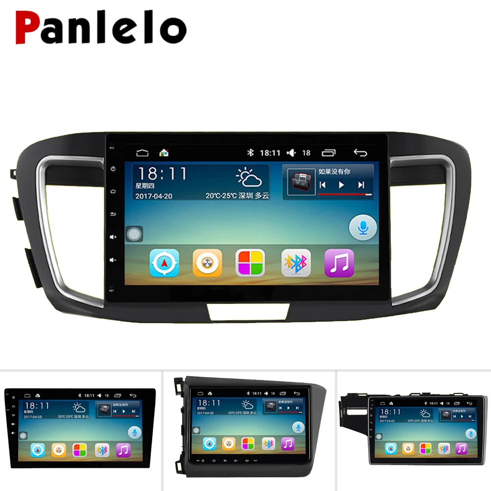 Goede Panlelo Voor Honda Android Autoradio Quad Core 10.2 inch met Bluetooth Wifi Voor Honda Accord 2003 2007 Navigatie Voor Civic CRV