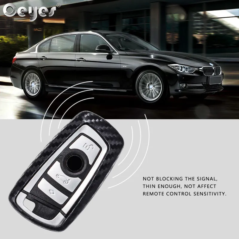 Ceyes автомобильный Стайлинг авто ключ Оболочка Чехол для Bmw F05 F10 F20 F30 Z4 X1 X4 X5 X6 X7 углеродное волокно аксессуары для автомобиля-Стайлинг