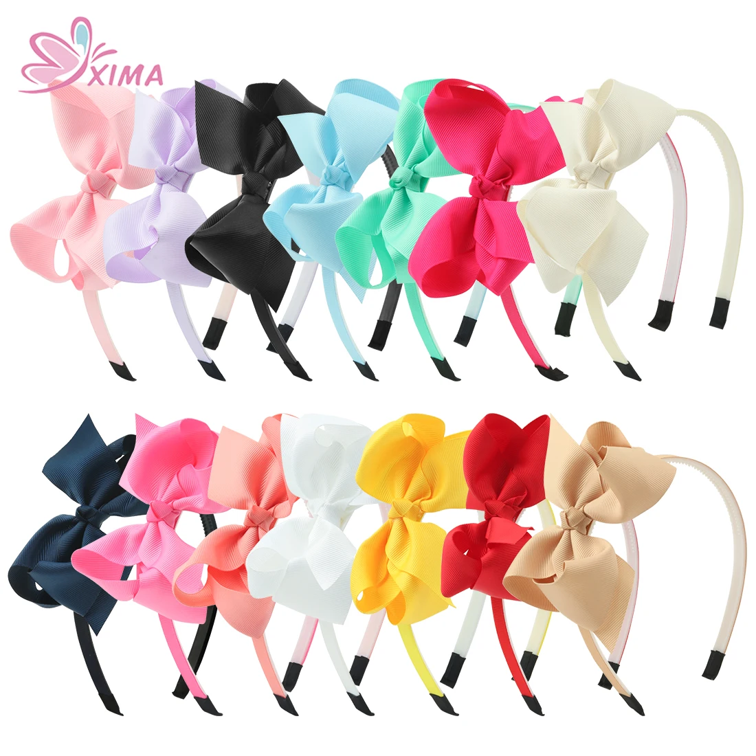 

1Piece Children Bowknots Bows Hairband Girls Grosgrain Ribbon Bow Headband for Party Hair Accessories