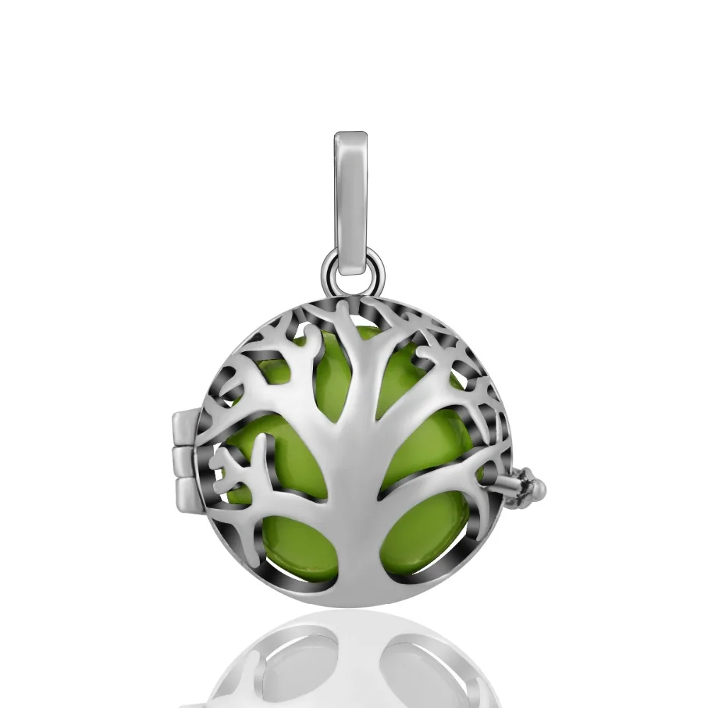 Женский винтажный кулон в виде дерева жизни с ангелом|angel caller|sound ballball pendant |