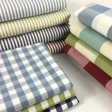 Сетчатая Лоскутная Ткань для шитья своими руками 100x145 см Полосатое покрытие для дивана скатерть для шитья клетчатая ткань для кукольной лоскутной одежды шитье