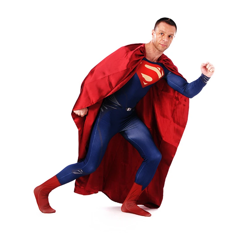 Halloween Cosplay Tights DC Comics Justice League Anime Superman Costumes Tights One Piece Men And