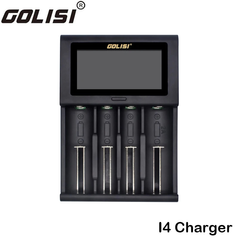 Оригинальное умное зарядное устройство GOLISI I4 для 18650 20700 26650 Li Ion Ni MH Cd AA AAA