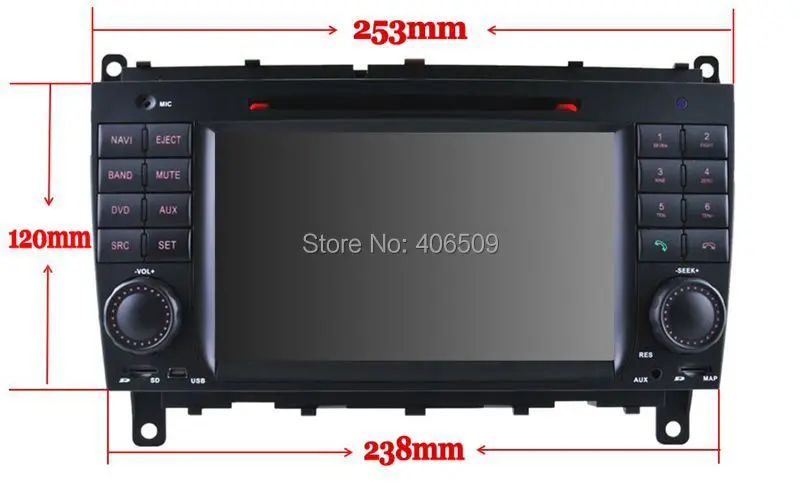 Best Android 8.0 In Dash Car DVD Player for Mercedes Benz CLK W209 CLS W219 with GPS Navigation Radio BT SD WIFI Stereo 4Core 4G+32G 4