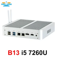 Intel Core i5 7260U B13 Mini Computer 7th Gen Kaby See Win10 Fanless Mini PC 4K HTPC minipc Nuc HD Graphics 640