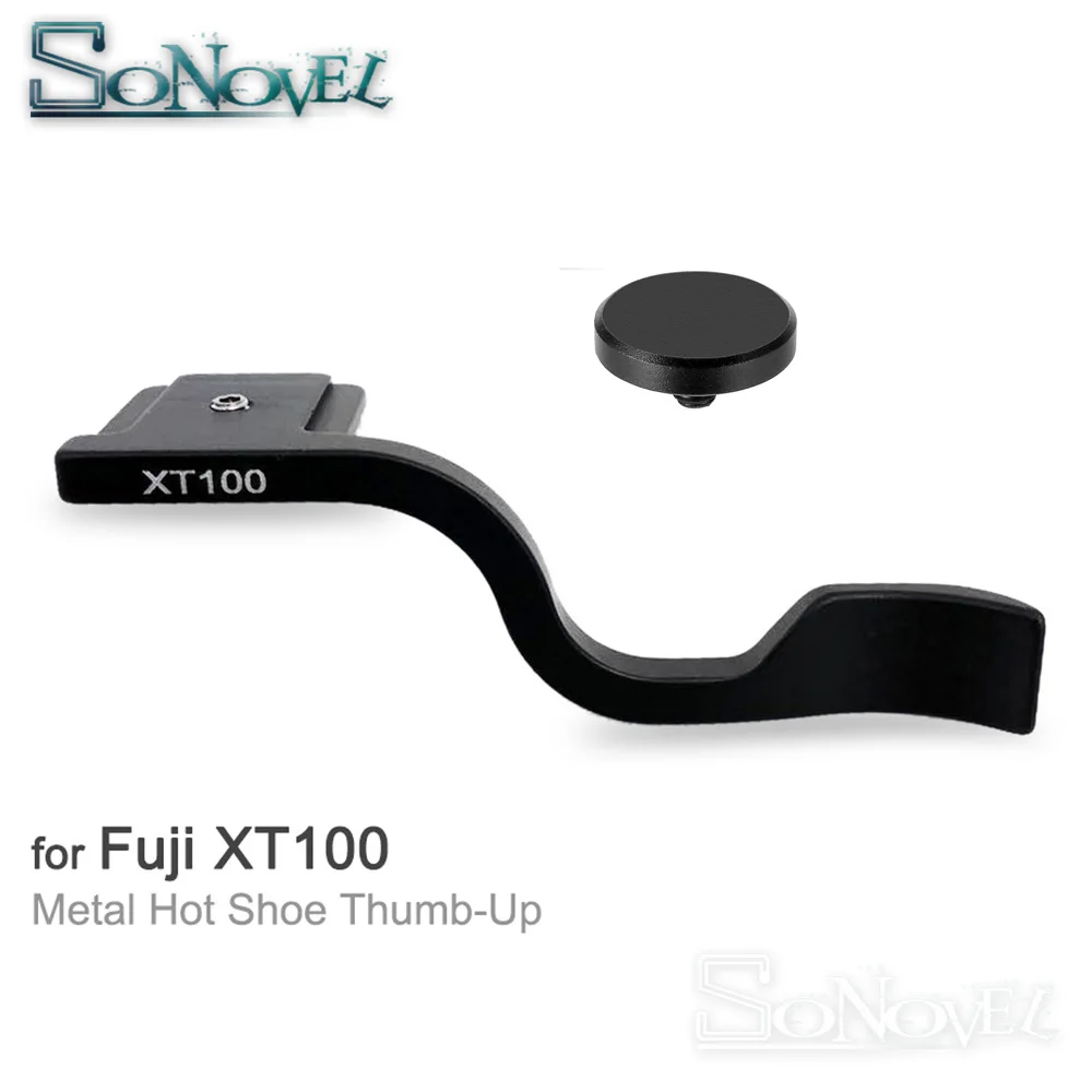 

For Fujifilm Fuji X-T100 hot shoe Thumb-up Grip Designs With Soft Shutter Release Button for Fujifilm Fuji X-T100 Hand Grip