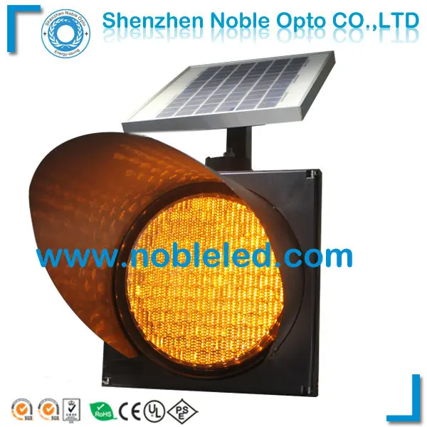 roadway construction led solar light in traffic light from security