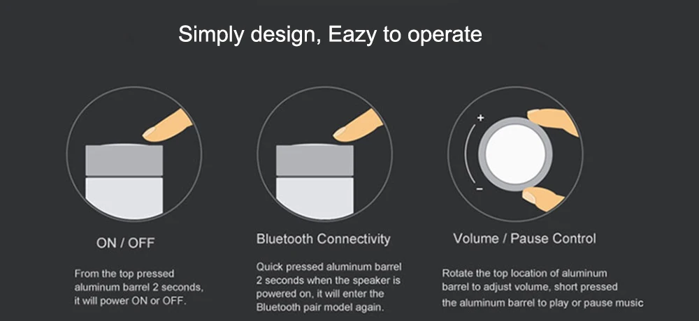 Original-Xiaomi-Bluetooth-Speaker-Cannon-2-Cylindrical-Metallic-Wireless-Bluetooth-Speaker-II-BT4-1-Handsfree 6