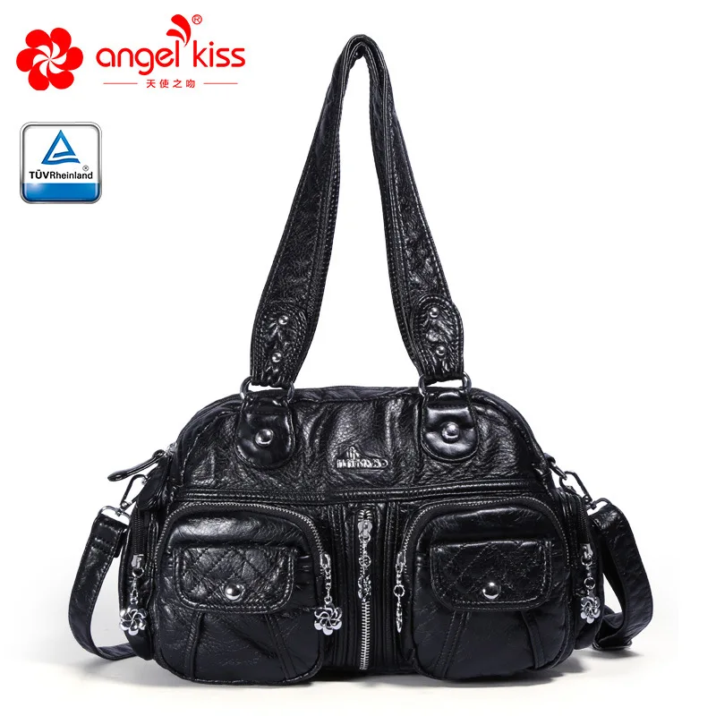 Angelkiss женская сумка, новинка, модная сумка через плечо, сумка через плечо, международная торговля, хит, женская сумка, тренд - Цвет: Black