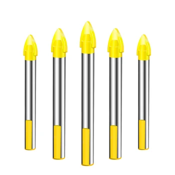 

10Pcs Drill Bit Set Carbide Material for Ceramic Tile Wood Metal Glass6/8/10/12mm Power Tools Accessories Triangle Drill