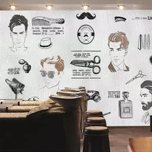 Рекламные обои популярная прическа моделирование конструкции парикмахерские наряд установка стены