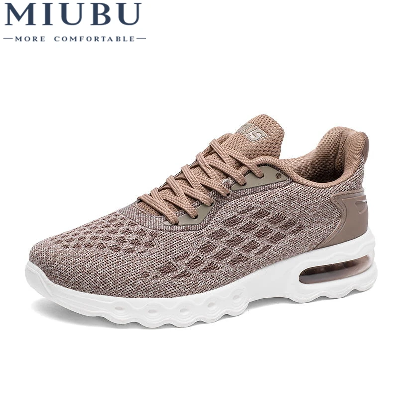 

MIUBU Summer Men's Shoes Breathable Leather Mesh Casual Shoes Men Luxury Brand Fashion Footwear Spring Autumn Shoes Sneakers