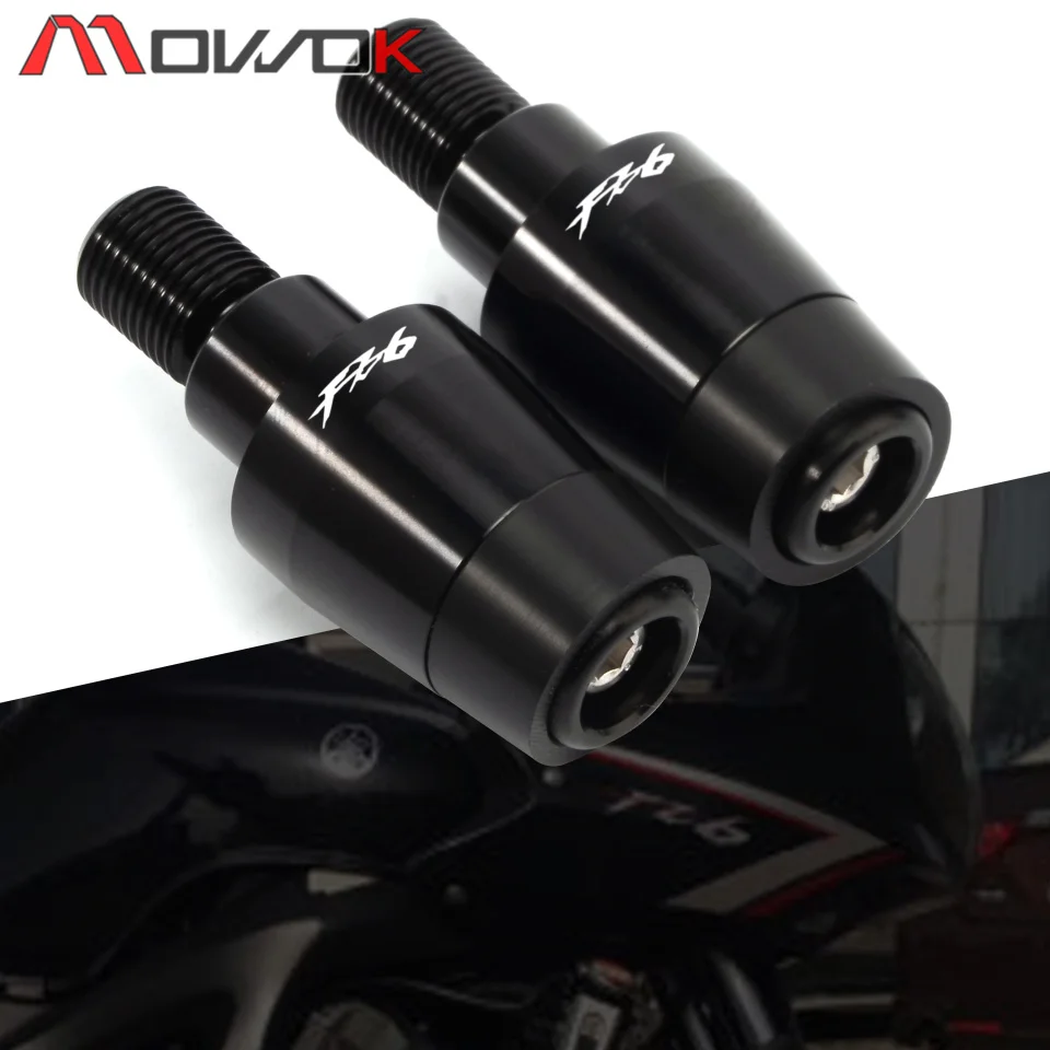 

CNC Aluminum Motorcycle high quality Handlebar Ends Grips Slider For YAMAHA FZ6 FZ 6 2004 2005 2006 2007 2008