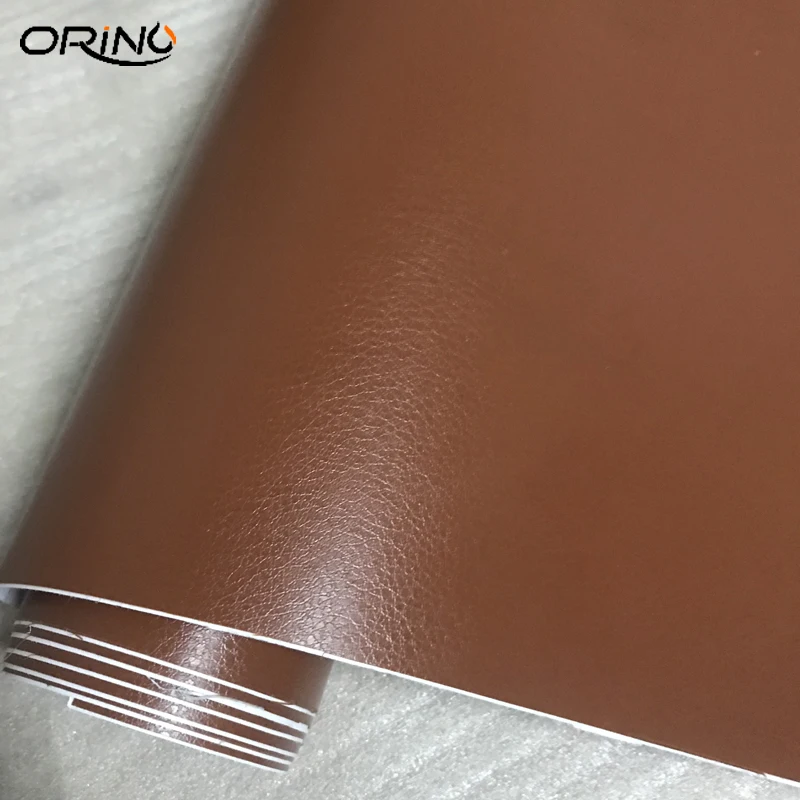 Brown Leather Vinyl Film Wrap-1