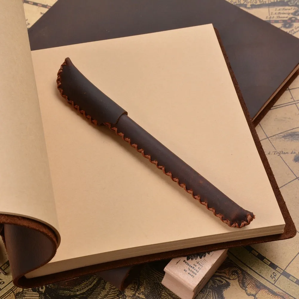 Handmade Genuine Leather Notebook Rustic Diary Journal Crazy Horse Leather Cover Environmental Paper Vintage Memo Notepad Handmade Genuine Leather Notebook Rustic Diary Journal Crazy Horse Leather Cover Environmental Paper Vintage Memo Notepad