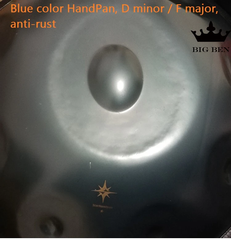 Профессиональная нержавеющая сталь D Minor Kurd HandPan nitrided версия уличный художественный барабан уличный игровой шоу барабанная сумка губок