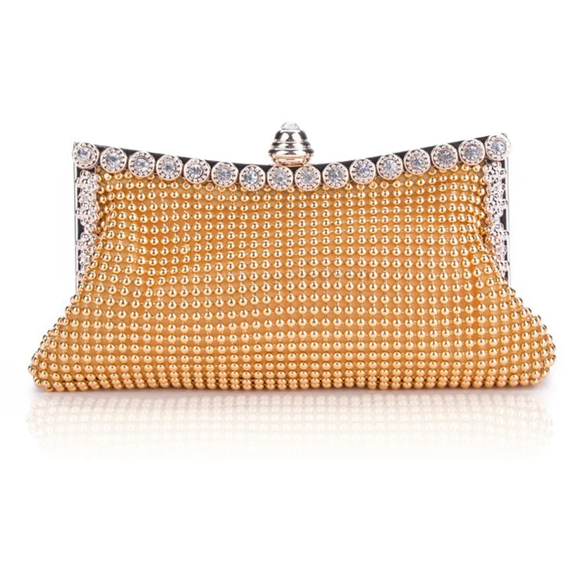 

2019 New Elegant Lady Party Crystal Evening Bags Mini Evening Bag Clutch Women's Shinning Bag Purse Wallet Golden, Silver, Black