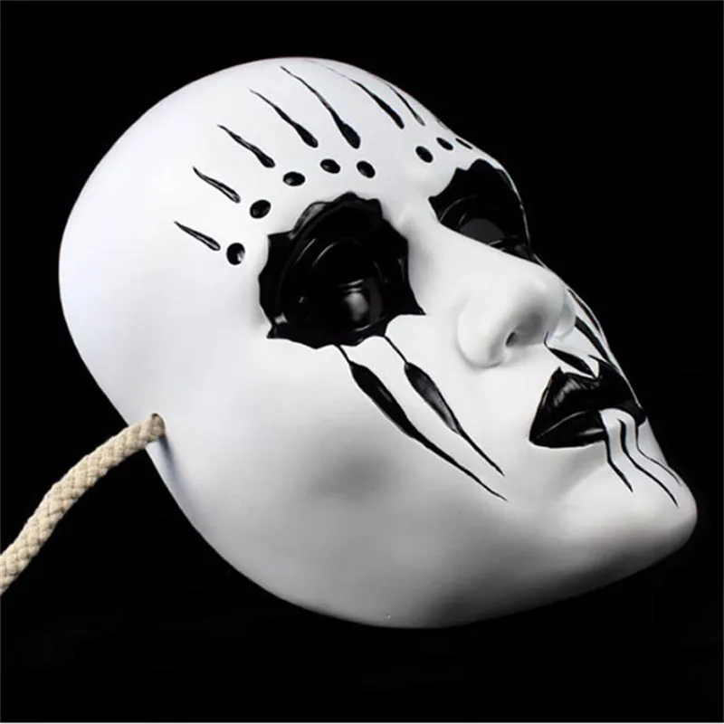 Resin Mask Slipknot Joey Cosplay Mask Scary Mask White Slipknot Mask Adult Fancy Costume Party Masquerade Halloween Props FA54 (7)