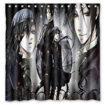 

Black Butler Anime Men Background Waterproof Polyester Shower&Bath Curtain( 180X180CM)