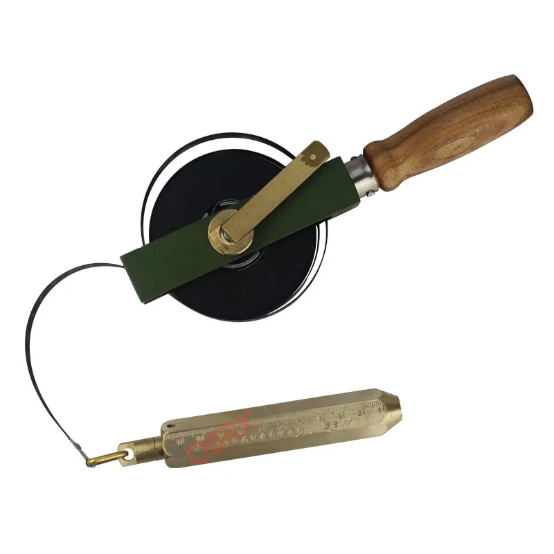 Oil Tank Gauging Tapes Oil Tank Sounding Tape Measuring Depth Tape Measure Fuel Measuring Device with Brass Plumb Bobs in Metric Inch Tape 10 M/ 33 FT, Carbon Steel Ruler, for Oil Measure Oil Tank Gauging Tapes Oil Tank Sounding Tape Measuring Depth Tape Measure Fuel Measuring Device with Brass Plumb Bobs in Metric Inch Tape 10 M/ 33 FT, Carbon Steel Ruler, for Oil Measure