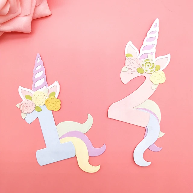 Numero Di Compleanno unicorno Metallo Fustelle Stencil Per Il FAI DA TE Scrapboo Numero Di Compleanno unicorno Metallo Fustelle Stencil Per Il FAI DA TE Scrapboo
