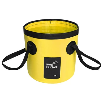 

Outdoors 12L Waterproof PVC Bag Portable Folding Bucket Car Wash Camping Fishing Bucket