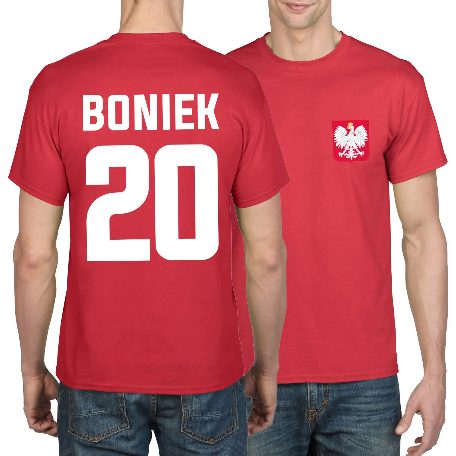 Мужская футболка в стиле ретро polsky Polski Fans повседневная Однотонная 2019|Футболки| |