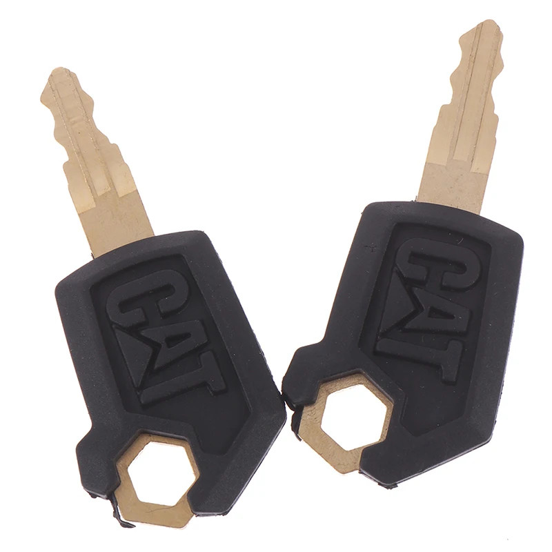 

2PCS New Hot Sale 5P8500 Key For Caterpillar Heavy Equipment Ignition Loader Dozer Metal & Plastic Black & Gold