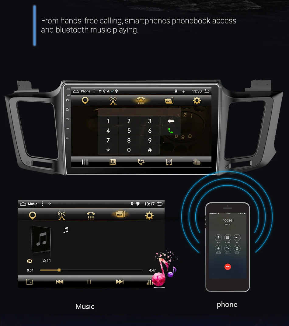 Cheap Eunavi 2G android 8.1 car dvd gps player for Toyota RAV4 2012 car radio video player gps navigation car stereo 2 din dvd 11
