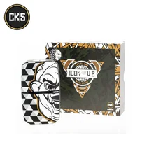CKS значок V2 240 Вт Box Mod создано Двойной 18650 Батарея VO чипсет температура Управление свет Вес электронная сигарета VS итавамба VIA240 Mod