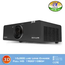 DLP laser light source Outdoor Projector 3D Full HD 1920*1200P lamp life 50000hrs Proyector Digital zoom Beamer DH-8808