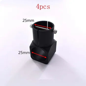 

4PCS CNC 25mm to Tee Joint Tube Connector T-joint Landing Gear Links Tripod for Agriculture Plant Protection Drone