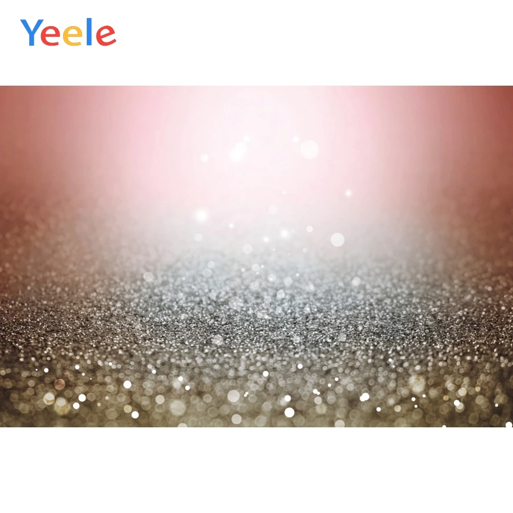 

Yeele Gradient Light Bokeh Glitters Dreamy Party Baby Photography Backgrounds Customized Photographic Backdrops for Photo Studio