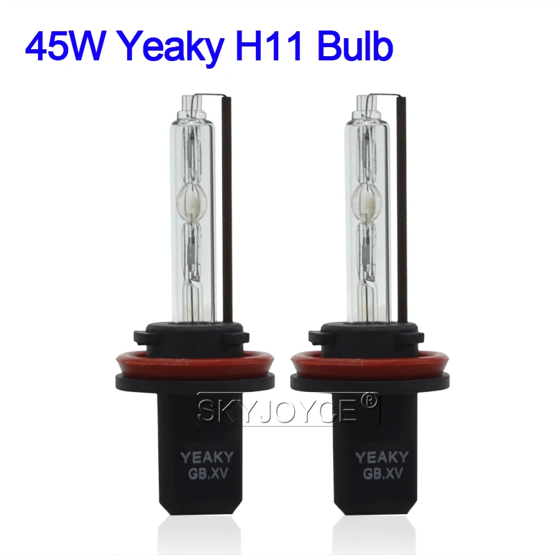 SKYJOYCE Premium Yeaky H11 45W HID Xenon Kit Car Light Xenon H11 5500K HID Headlight Bulbs 45W Yeaky Fast Start AC HID Ballast (3)
