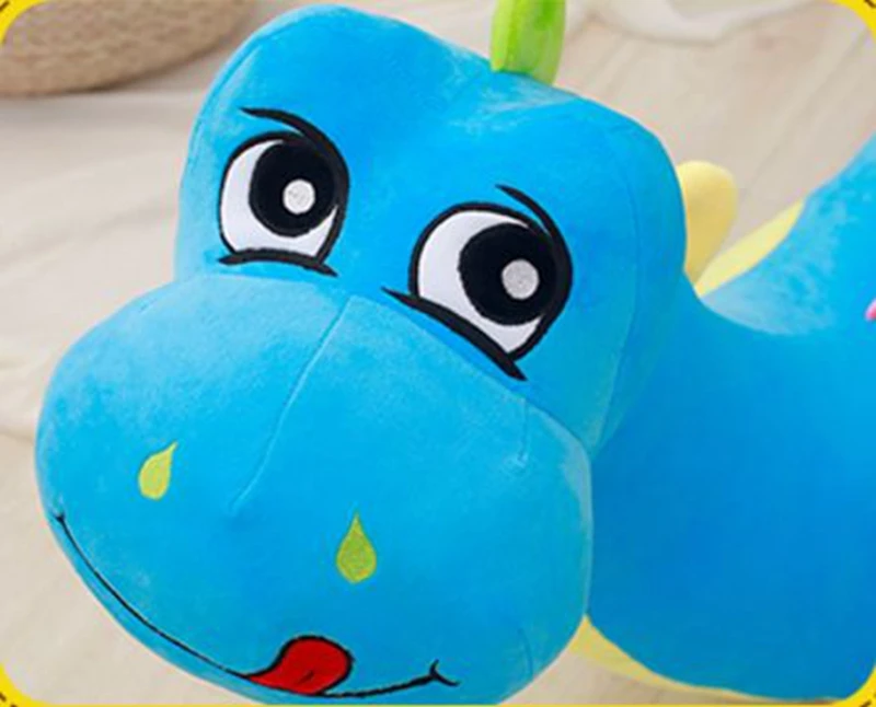 Dorimytrader 2018 lovely soft cartoon dinosaur plush toy stuffed anime dinosaurs doll amimals sofa pillow baby gift DY61923 (4)