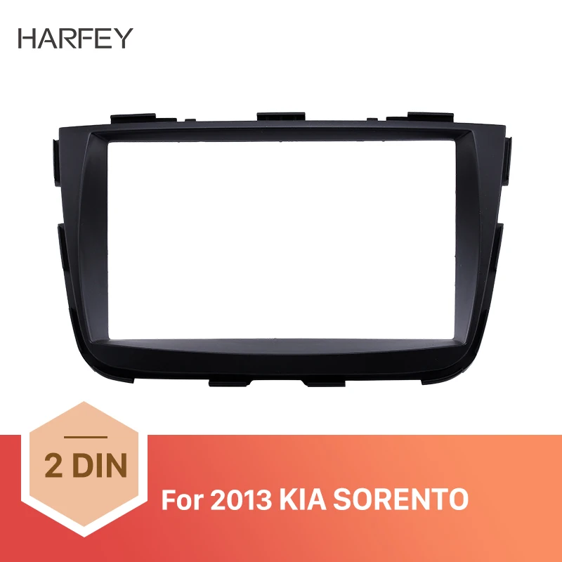 Harfey 2Din автомобильный Радио фасции черный для KIA SORENTO 2013 DVD плеер тире | Панели -33025757104