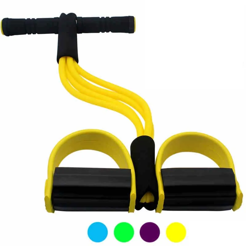 

High-quality Fitness Resistance Bands Latex Pedal Exerciser Women Men Sit Up Pull Ropes yoga fitness equipment tic foot