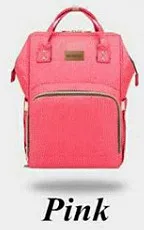 Милая сумка из узорчатой ткани Orangizer рюкзак Mommy Bag для Детские коляски - Цвет: Pink