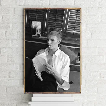 

David Bowie Art Canvas Poster black and white Fashion poster Wall Pictures for Living Room No Frame