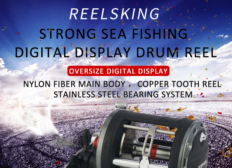 Relação da Engrenagem Carretel de Pesca Carretel de Arremesso Carretel de Pesca do Mar Max Arraste Reelsking 20 kg Tambor Rodada Mão Direita Alta do Mar 4 Esporte e Lazer