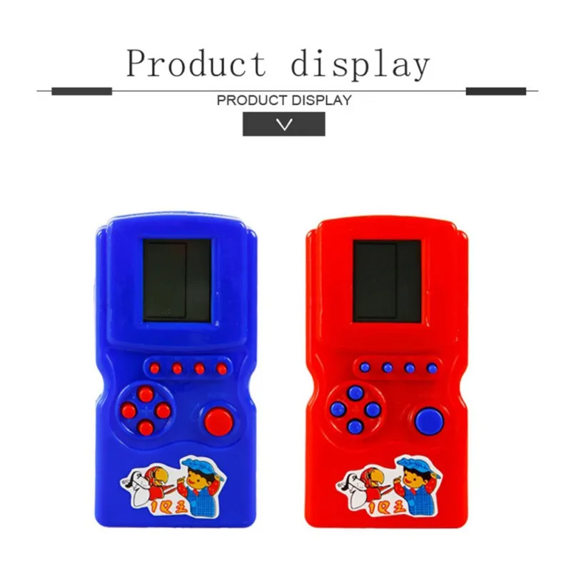 Classic Gifts Tetris Handheld Game Console Baby Kids Educational Toys for Children Boys Funny