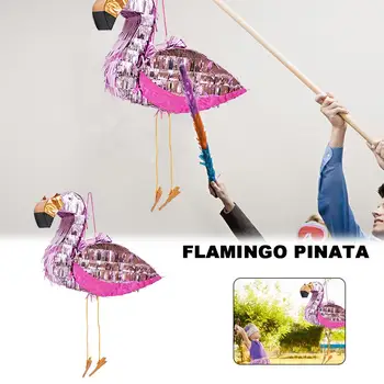 

Flamingo Pinata Birthday Party Supplies Foil Pinata Props Children Birthday Gift Pinata Anniversaire