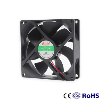

Mini 92mmx92mmx25mm DC 24V 2Pin Brushless Cooler 7-Blade Blower Cooling Fan 9225