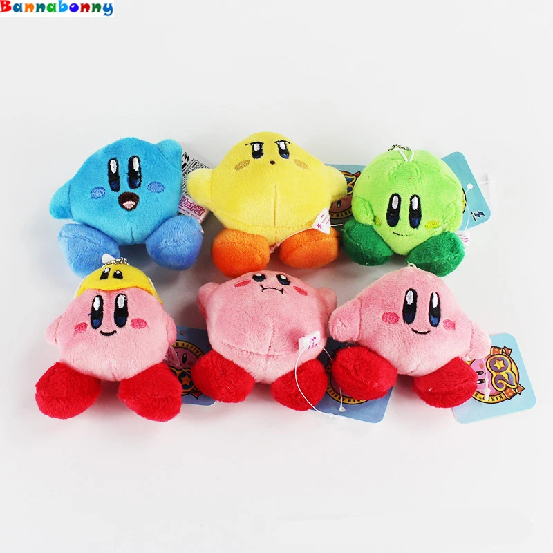 

Hot 6 PCS/Set 7 CM Cute Star Kirby Plush Keychain Popopo Small Pendant Children Gifts