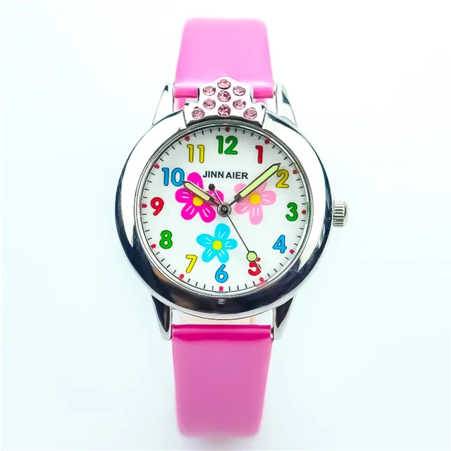 Nazeyt new little boys and girls lovely flower dial with crystal quartz watch ch Nazeyt new little boys and girls lovely flower dial with crystal quartz watch ch