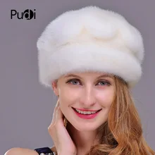 HM020 зимние шапки для женщин натуральная норковая меховая шапка женские зимние шапки цельные норковые меховые шапки